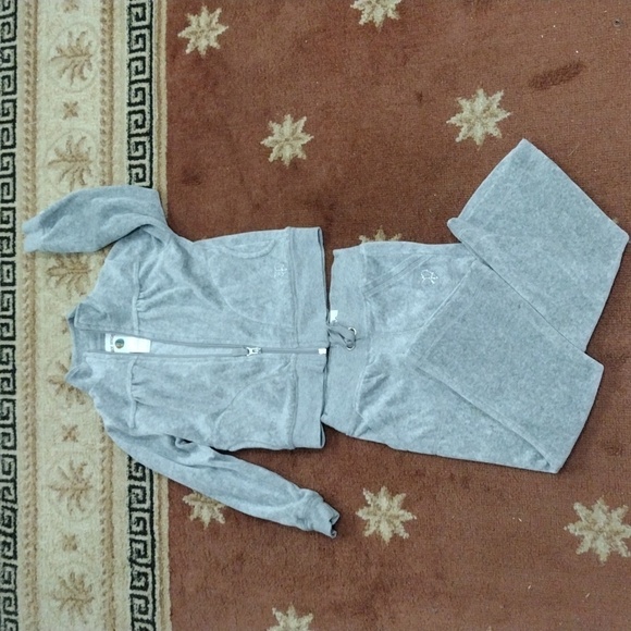 Ruby Moon Grey Girl's kids' 2-piece Matching set, Back to School w/ Pockets, S-4 - Picture 1 of 11
